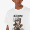 T-shirt en jersey de coton biologique Moschino Teddy Bear