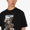 T-shirt en jersey de coton biologique Moschino Teddy Bear