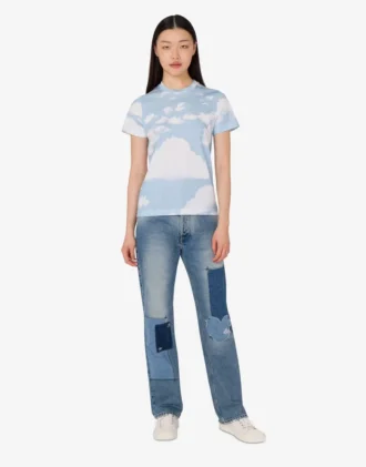 T-shirt en jersey de coton biologique Nuage d&rsquo;archives
