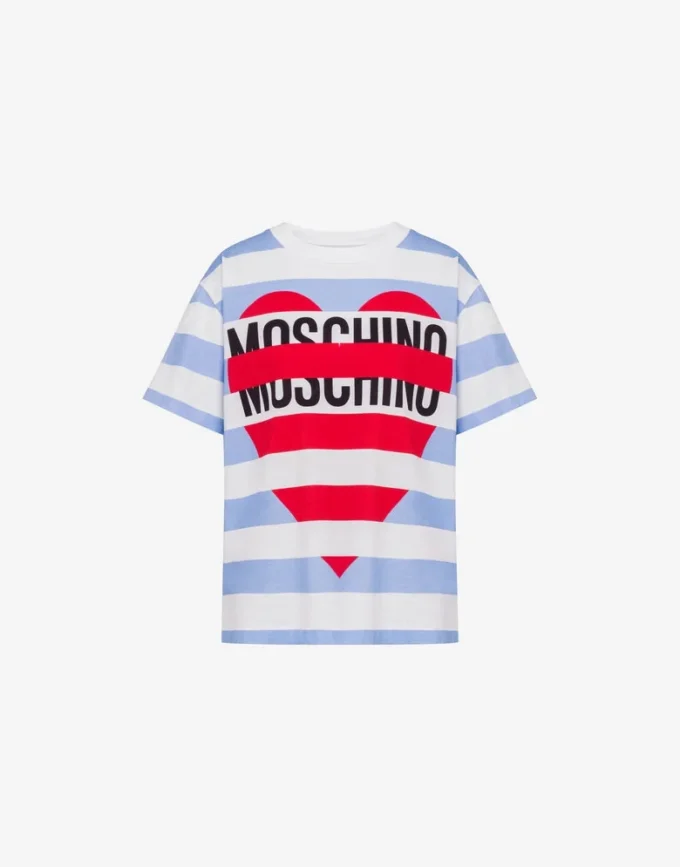 T-shirt en jersey de coton imprimé T-shirt en jersey de coton imprimé