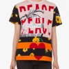 T-shirt en jersey de coton imprimé T-shirt en jersey de coton imprimé