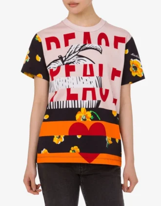 T-shirt en jersey de coton imprimé