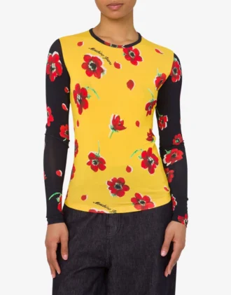 T-shirt en jersey stretch imprimé