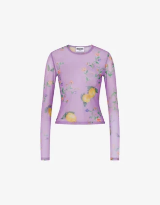 T-shirt en maille imprimée