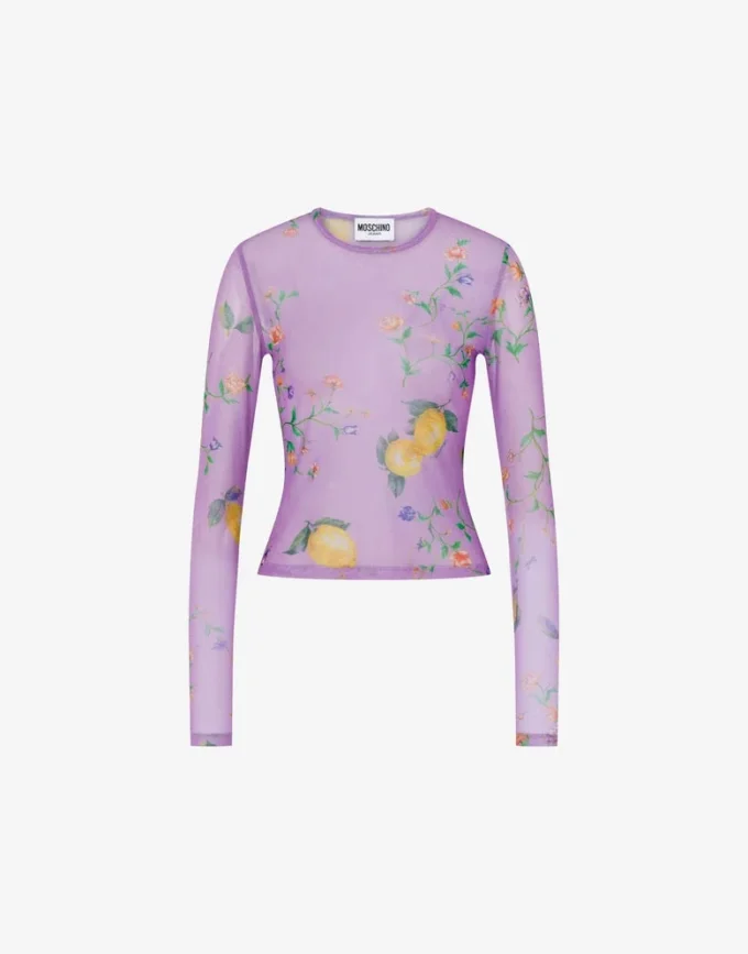 T-shirt en maille imprimée