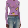 T-shirt en maille imprimée