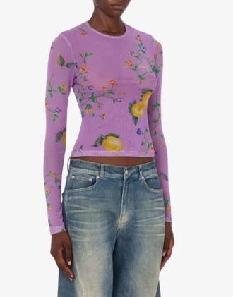 T-shirt en maille imprimée