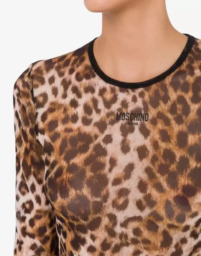 T-shirt en maille imprimée T-shirt en maille imprimée