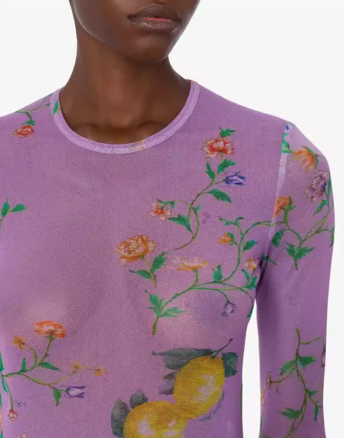 T-shirt en maille imprimée