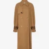 Trench-coat en gabardine de coton mélangé Trench-coat en gabardine de coton mélangé
