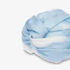 Turban en twill de soie Nuage d&rsquo;archives