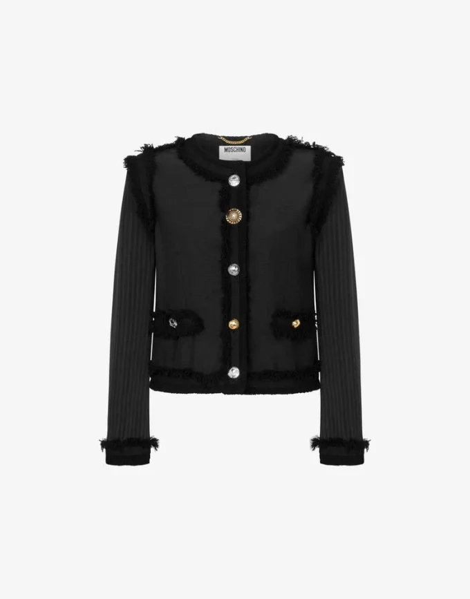Veste bouclée extensible