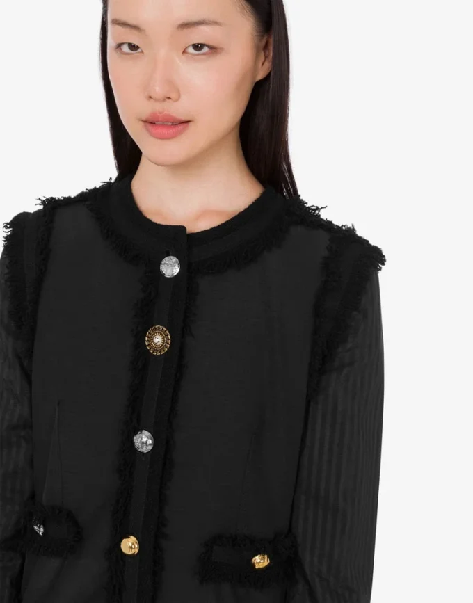 Veste bouclée extensible