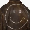 Veste de motard en cuir nappa Smiley® Veste de motard en cuir nappa Smiley®