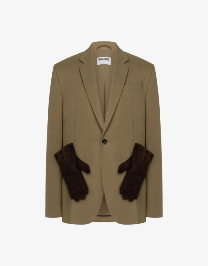 Veste en coton à diagonales Veste en coton à diagonales