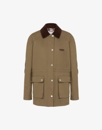 Veste en coton à diagonales