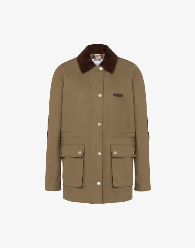 Veste en coton à diagonales Veste en coton à diagonales