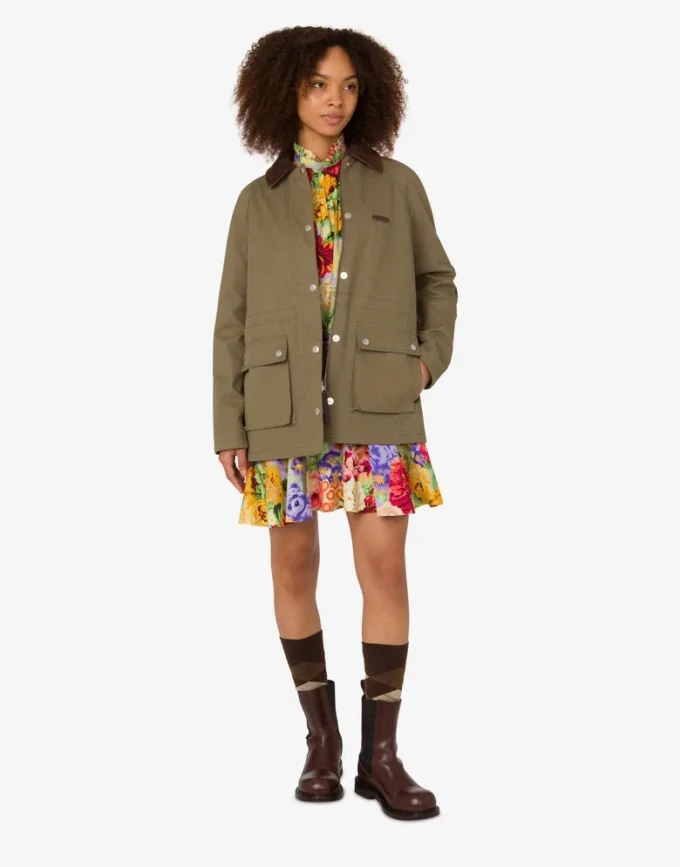 Veste en coton à diagonales Veste en coton à diagonales