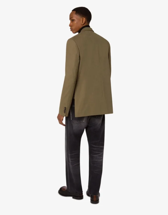 Veste en coton à diagonales Veste en coton à diagonales