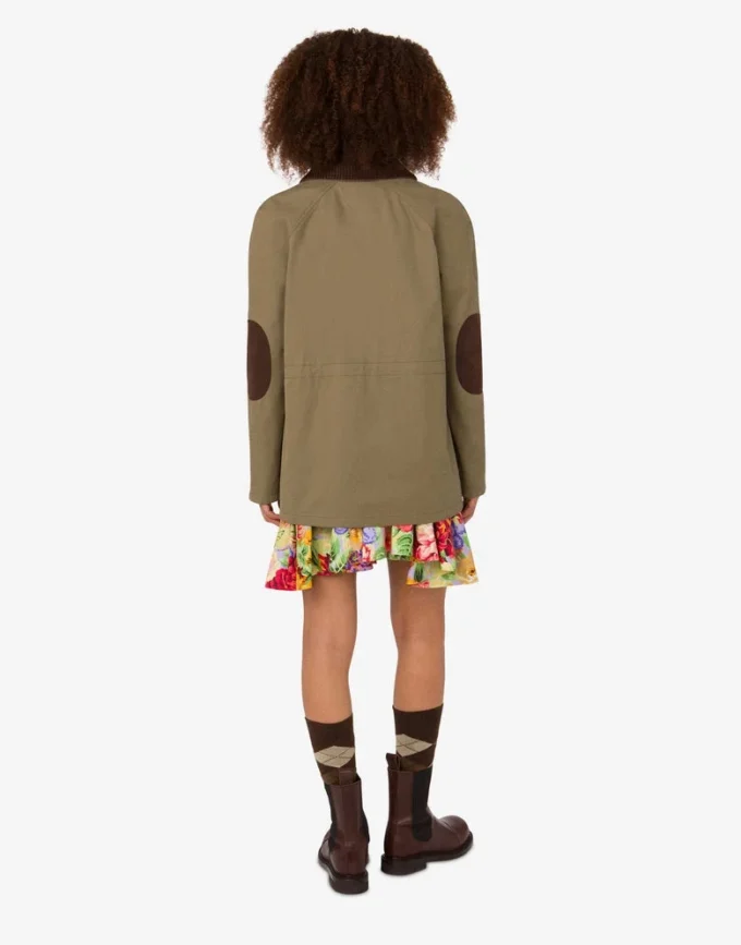 Veste en coton à diagonales Veste en coton à diagonales