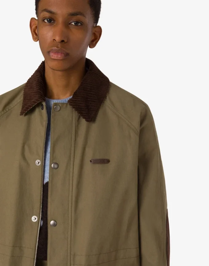 Veste en coton à diagonales Veste en coton à diagonales