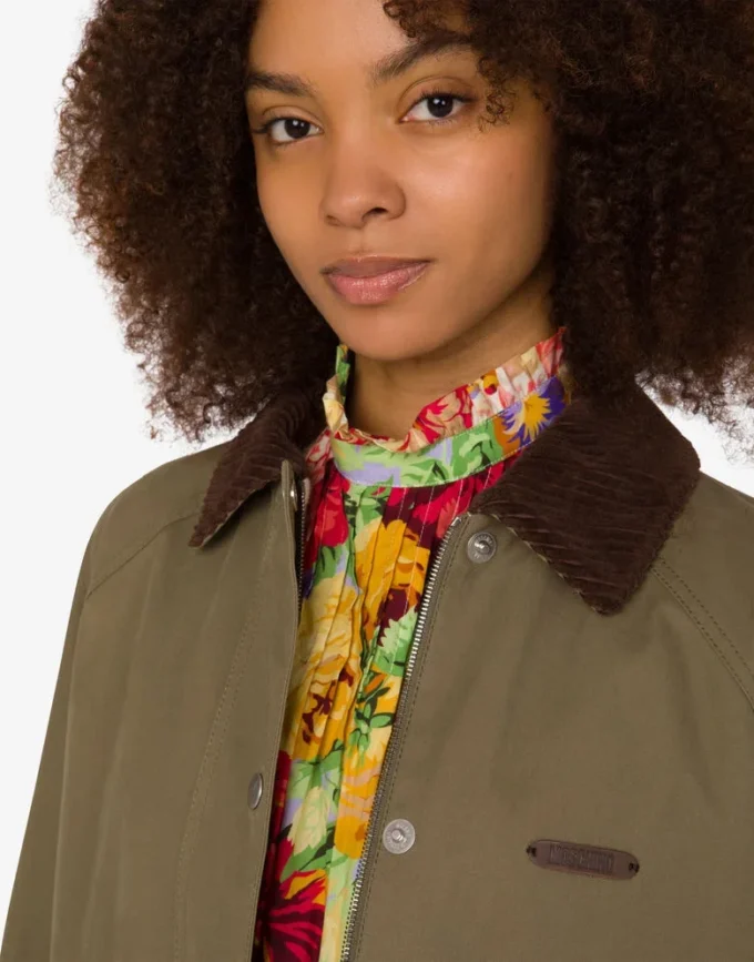 Veste en coton à diagonales Veste en coton à diagonales