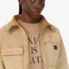 Veste en drill teinte en pièce