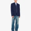 Veste en laine à fines rayures teinte dans la masse Veste en laine à fines rayures teinte dans la masse