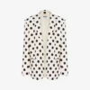 Veste en laine imprimée à pois