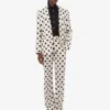 Veste en laine imprimée à pois