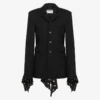 Veste en laine mélangée à pois
